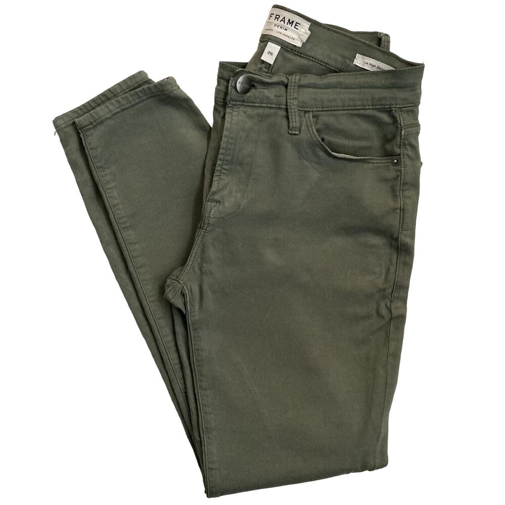 Frame Denim Le High Skinny LHSK007 Platoon - Sage Green - 26